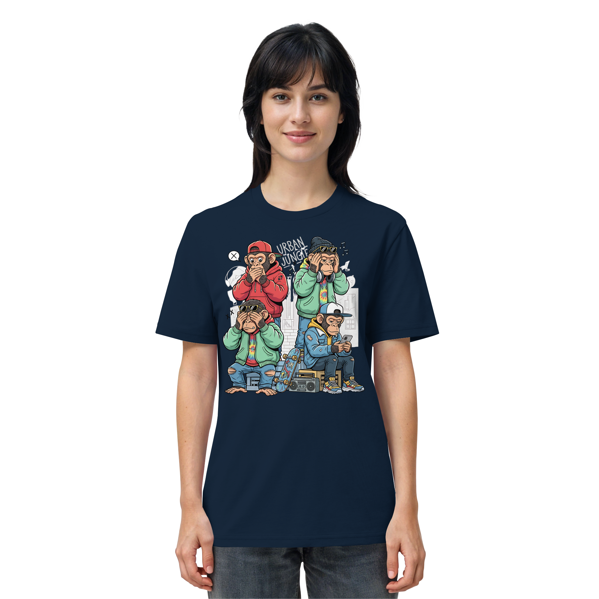 Die vier Stadtaffen - Organic Shirt