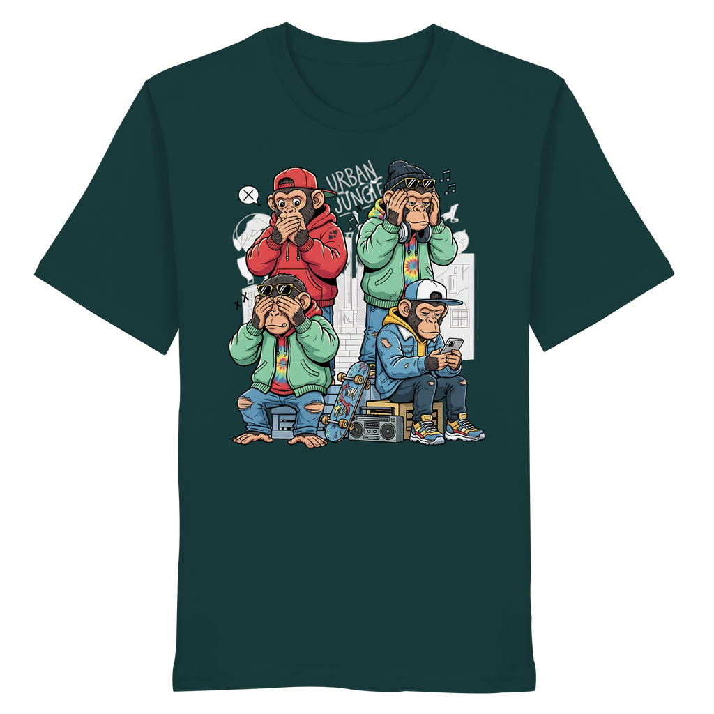 Die vier Stadtaffen - Organic Shirt