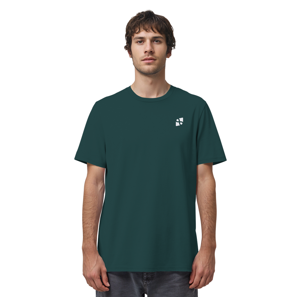 Tannenhäher mit Zirbelnuss + Emblem Stick - Organic Shirt