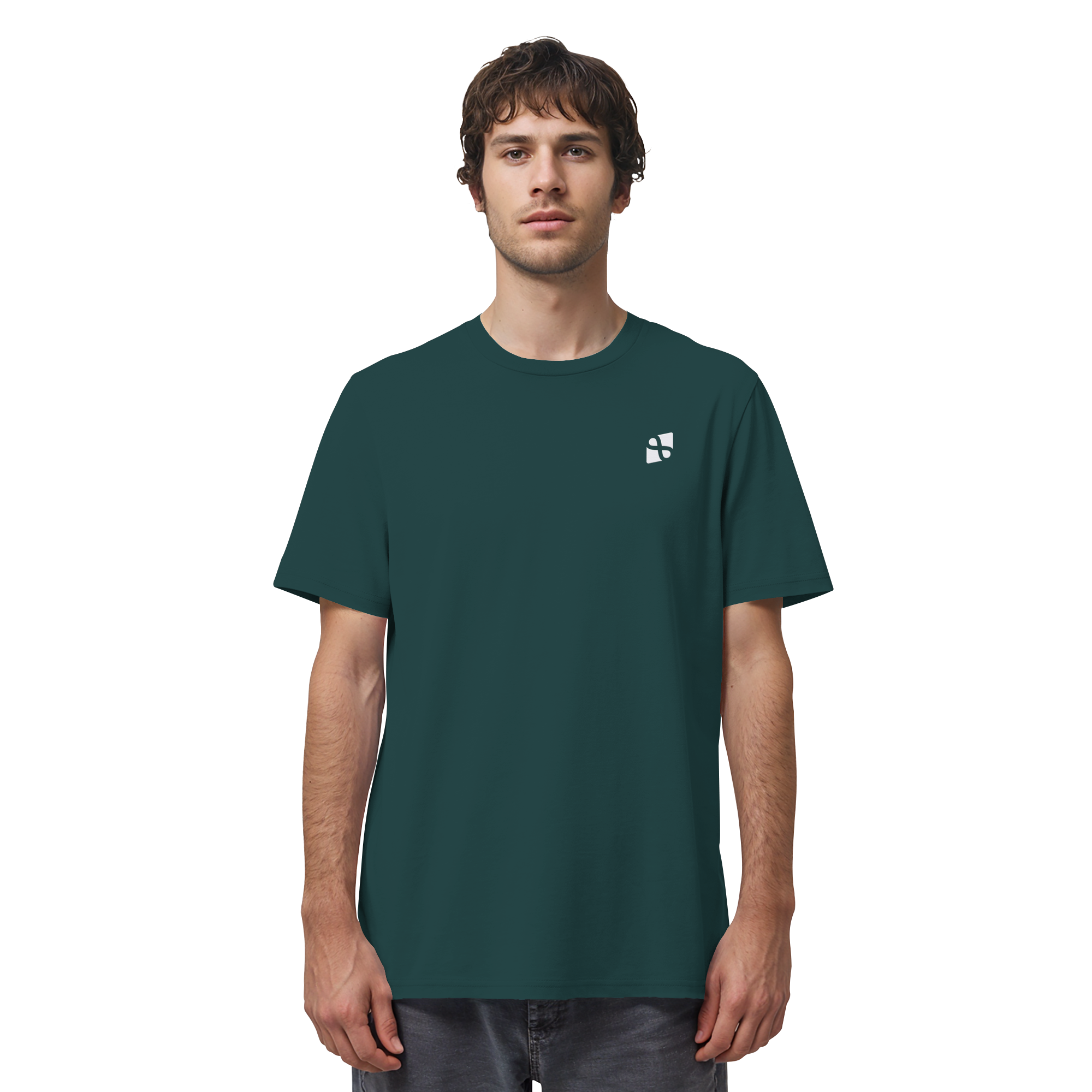 Tannenhäher mit Zirbelnuss + Emblem Stick - Organic Shirt