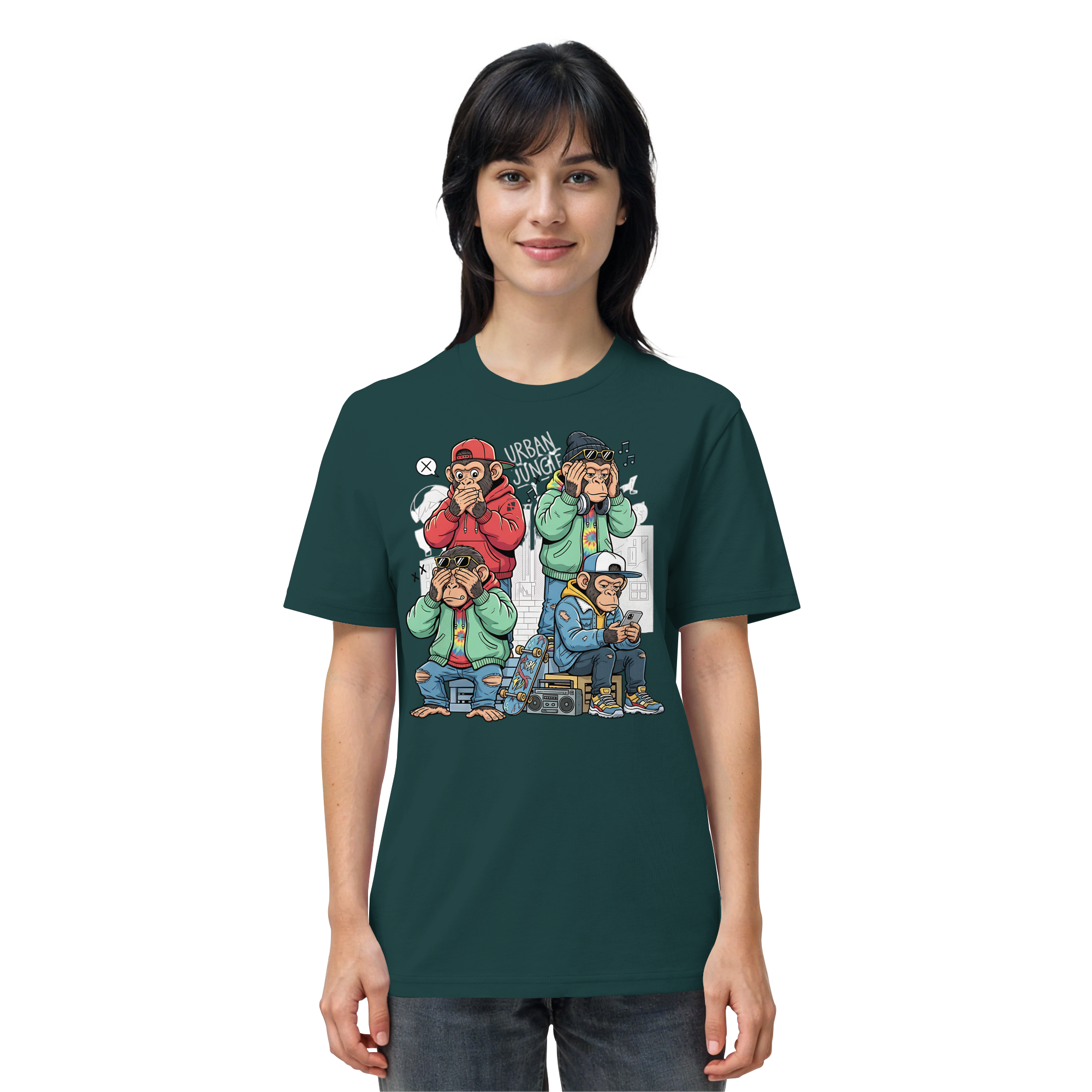 Die vier Stadtaffen - Organic Shirt