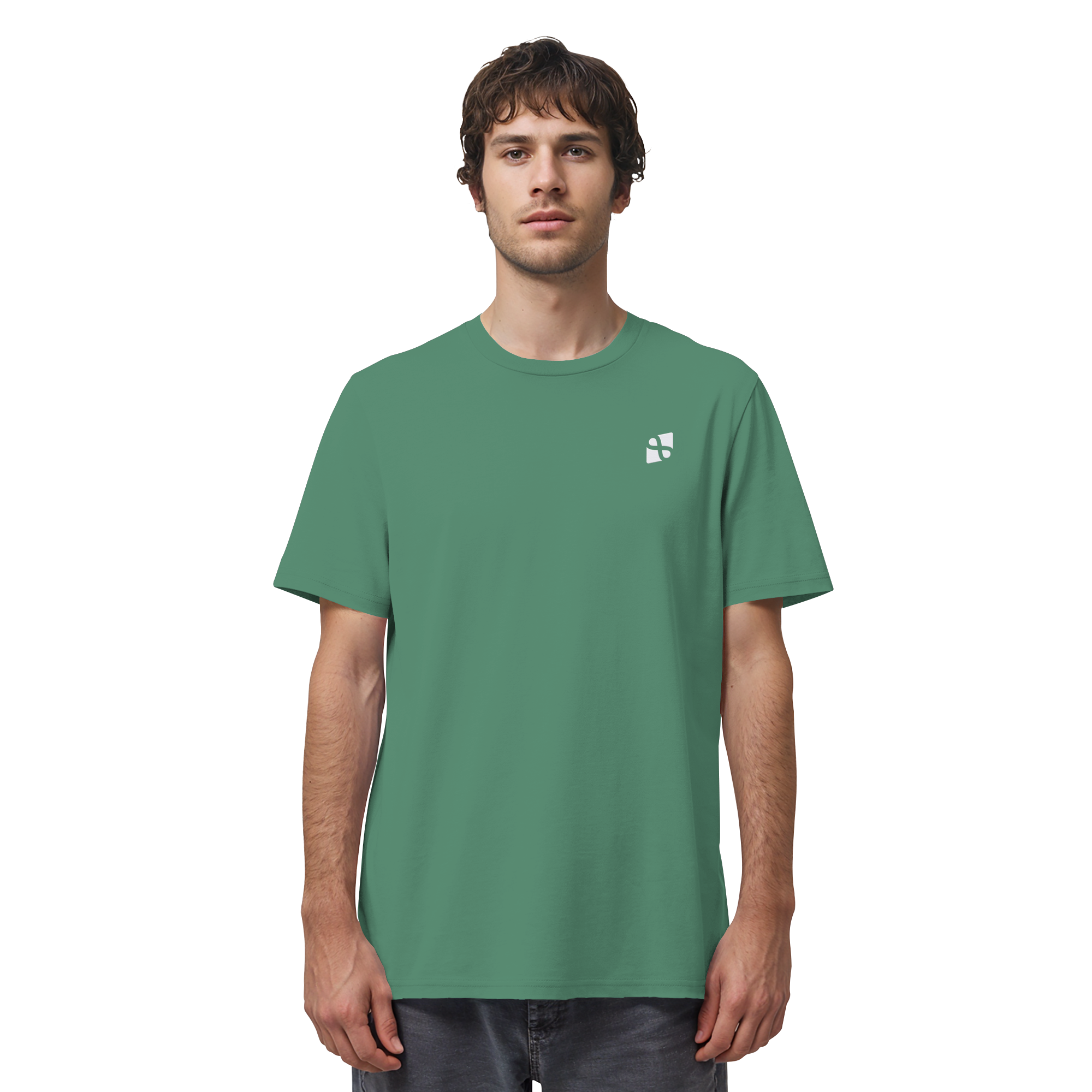 Tannenhäher mit Zirbelnuss + Emblem Stick - Organic Shirt