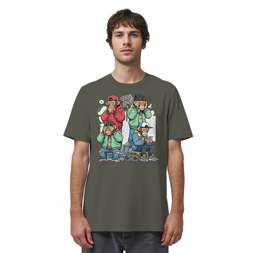 Die vier Stadtaffen - Organic Shirt