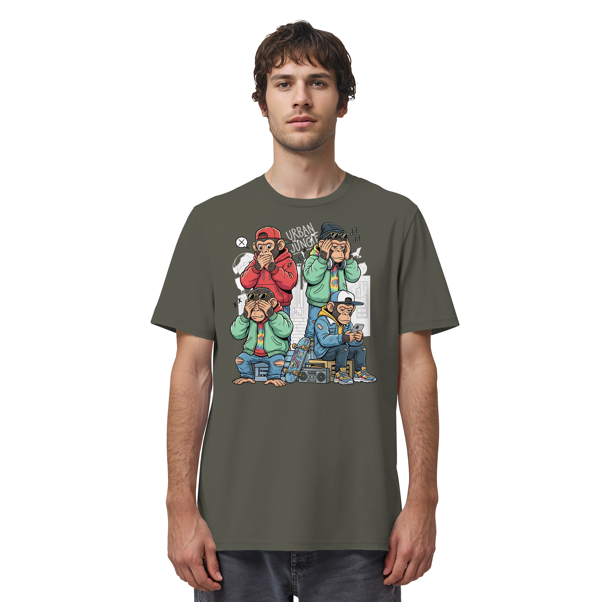 Die vier Stadtaffen - Organic Shirt