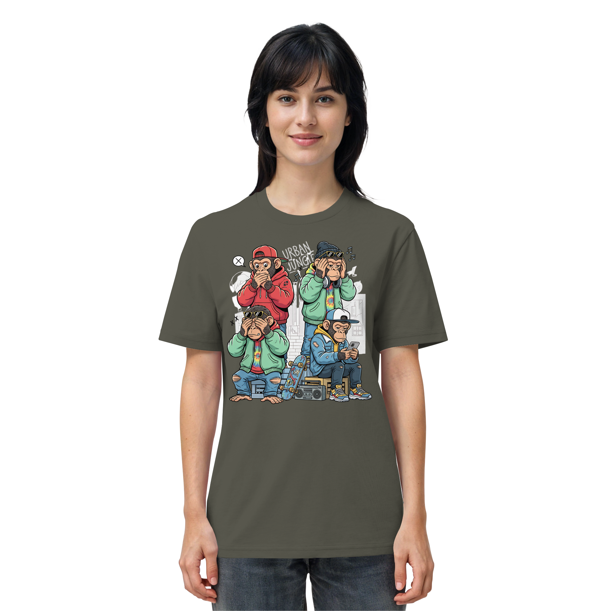 Die vier Stadtaffen - Organic Shirt