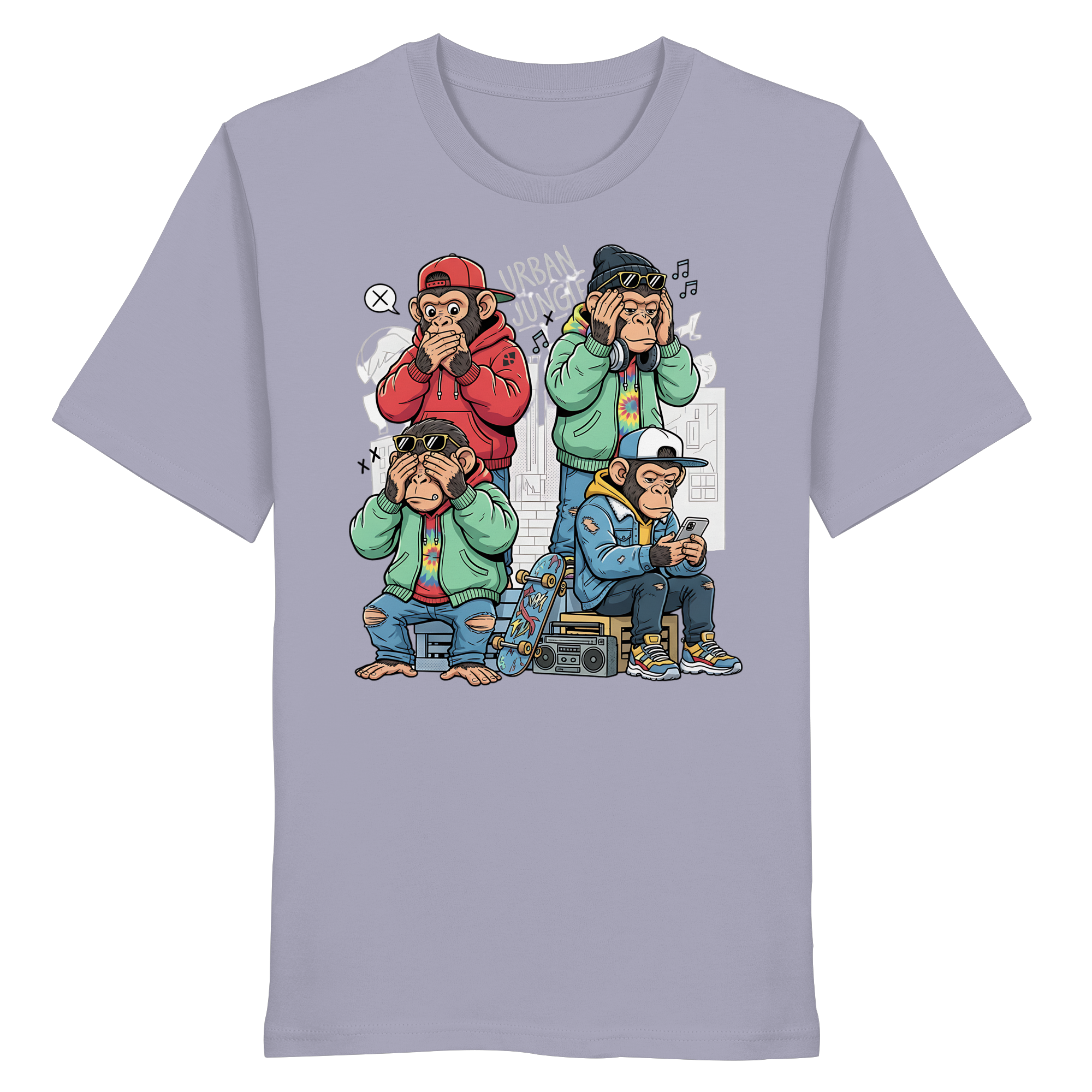 Die vier Stadtaffen - Organic Shirt