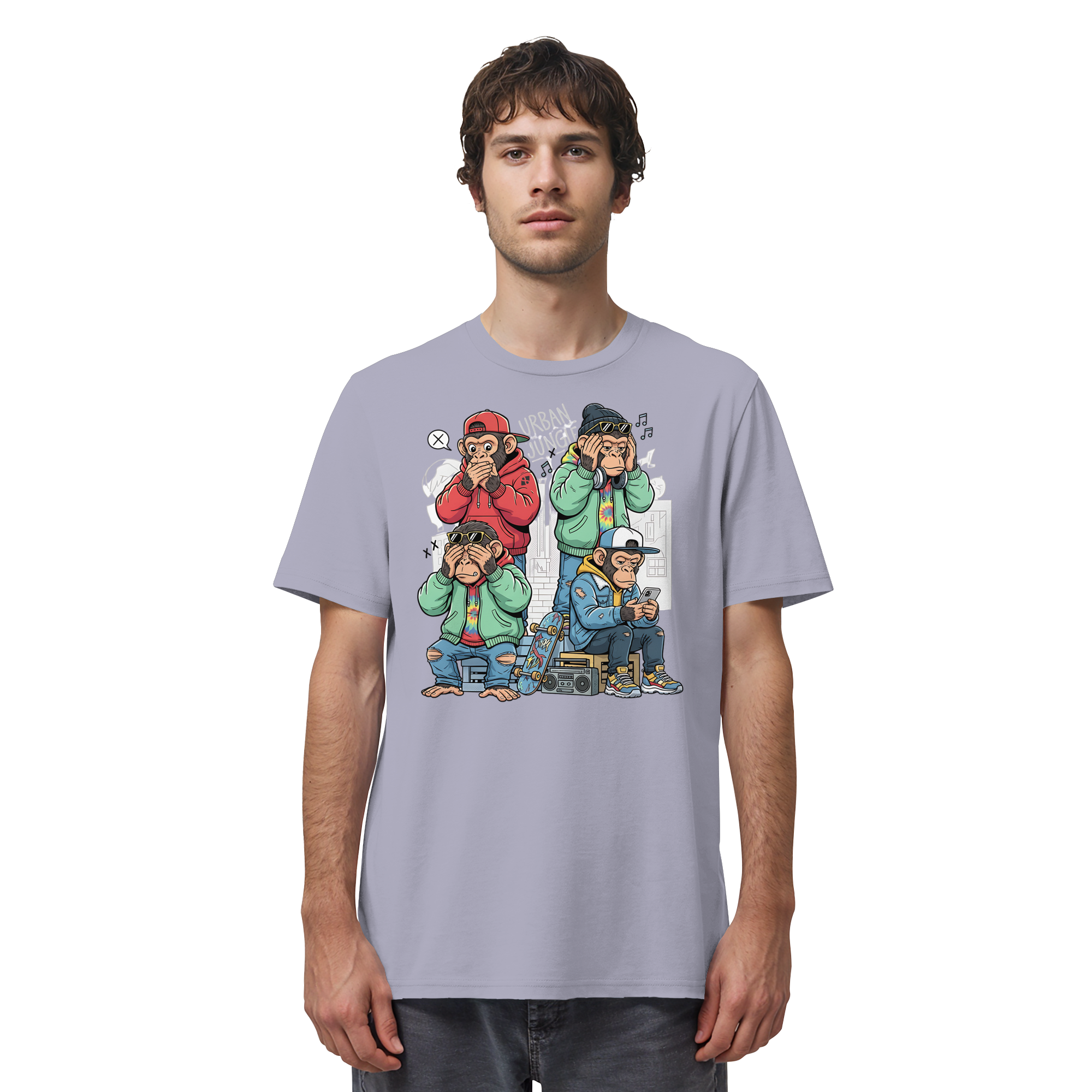 Die vier Stadtaffen - Organic Shirt
