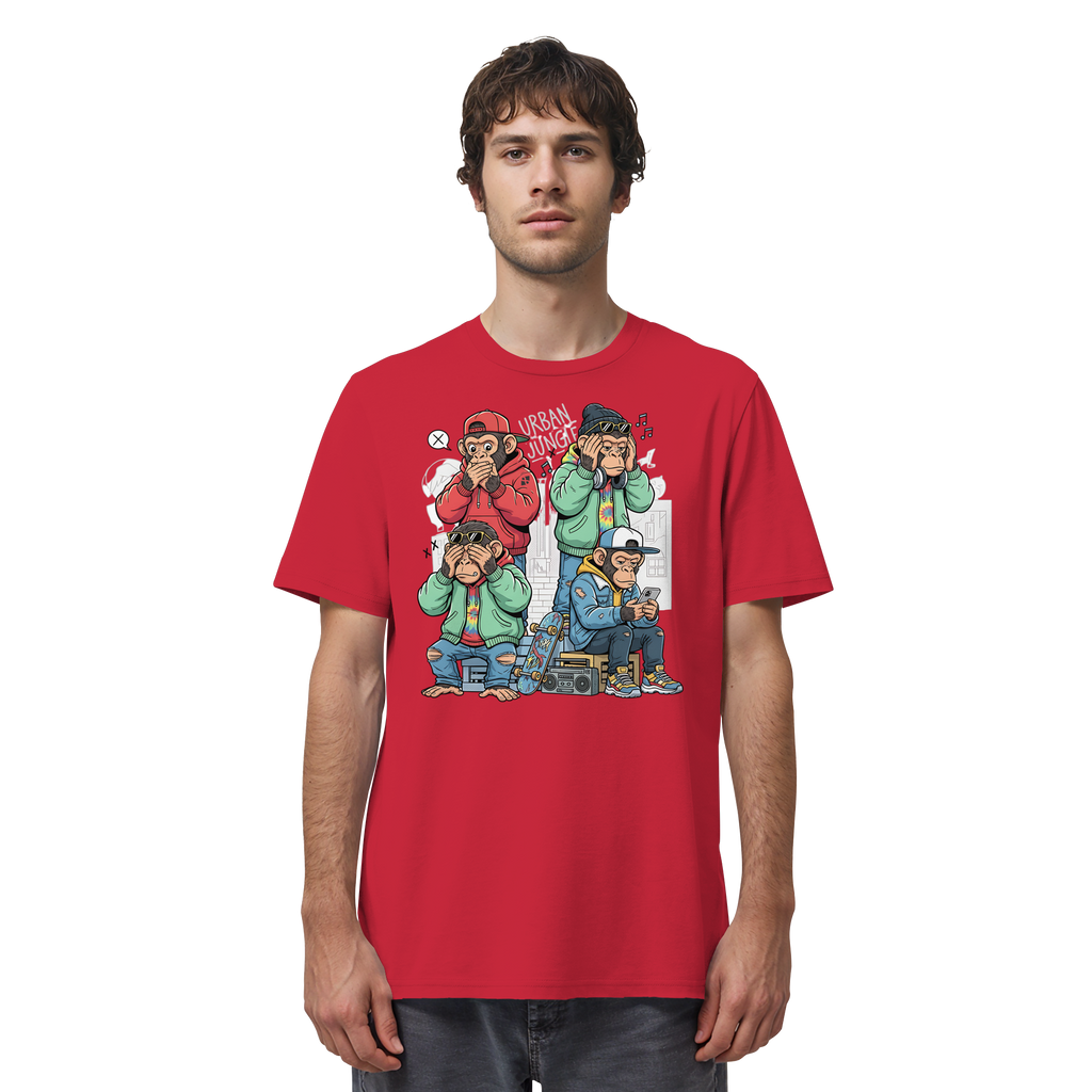 Die vier Stadtaffen - Organic Shirt