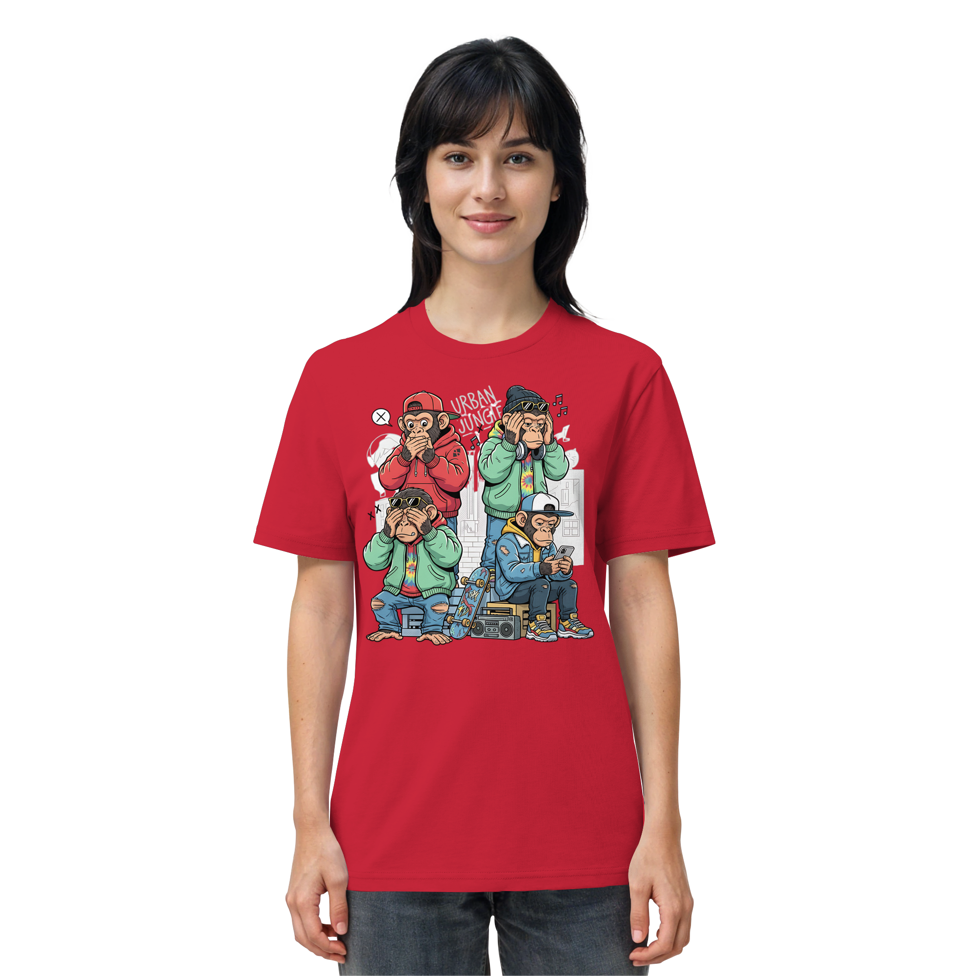 Die vier Stadtaffen - Organic Shirt