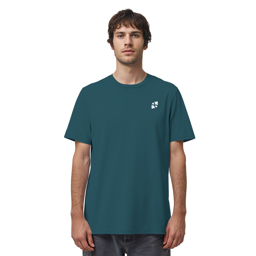 Tannenhäher mit Zirbelnuss + Emblem Stick - Organic Shirt