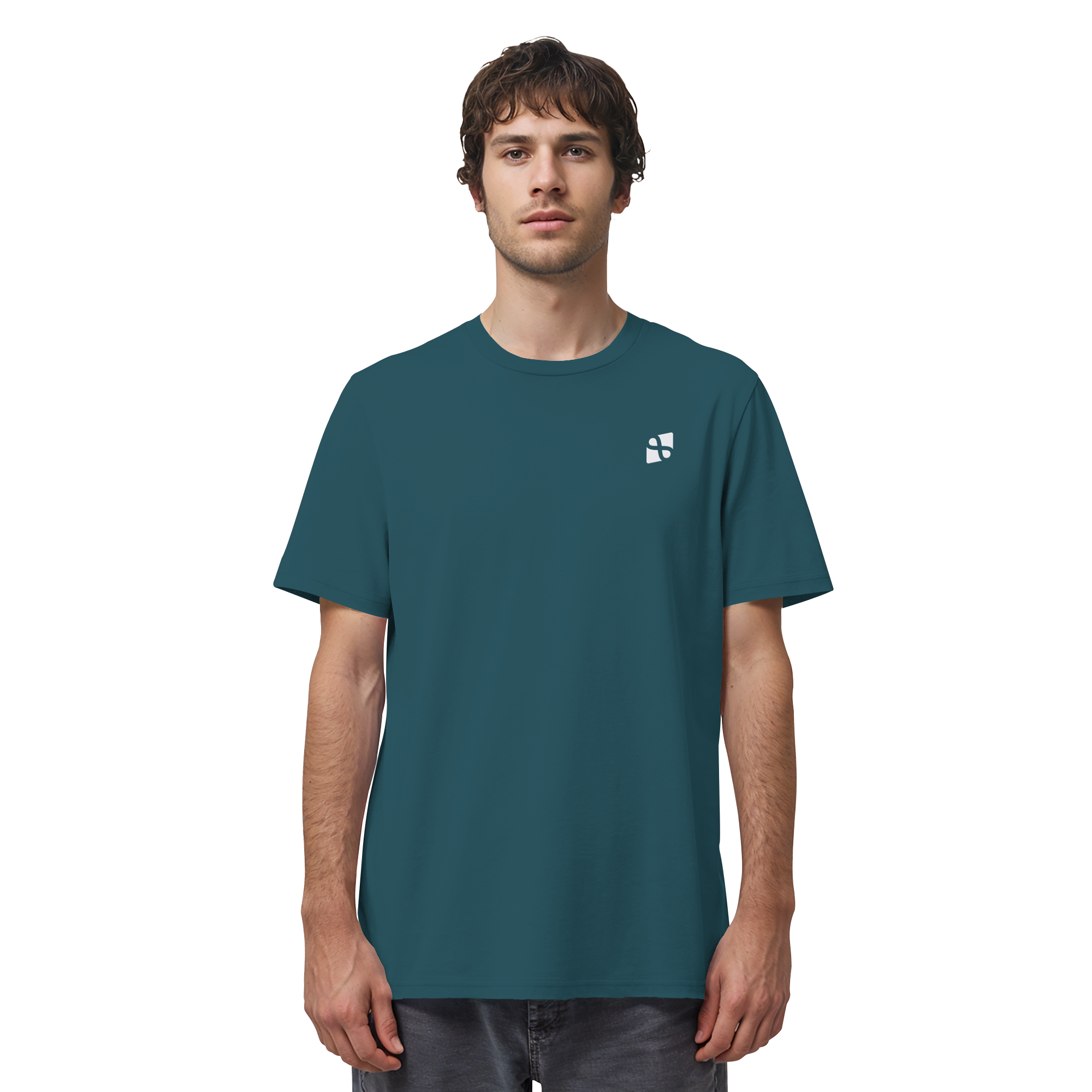 Tannenhäher mit Zirbelnuss + Emblem Stick - Organic Shirt