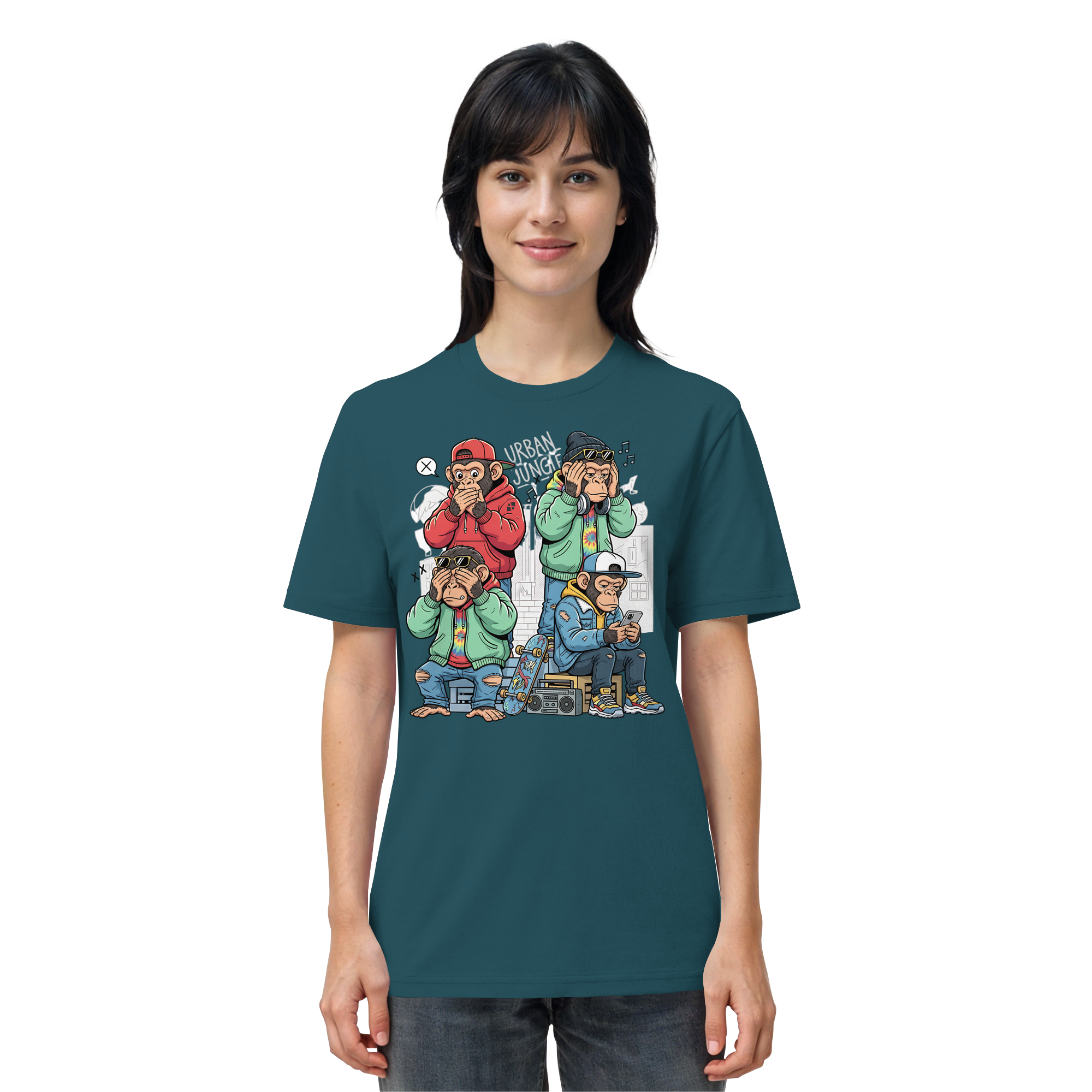 Die vier Stadtaffen - Organic Shirt