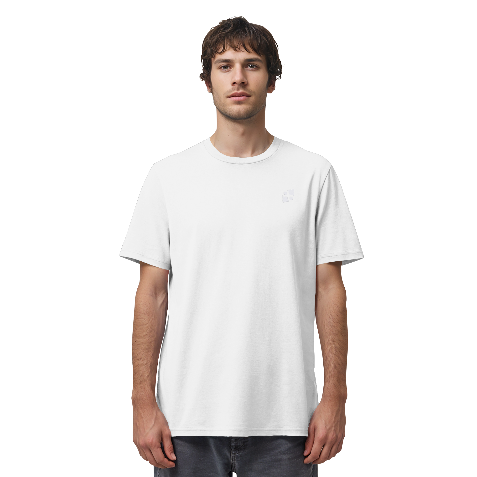Tannenhäher mit Zirbelnuss + Emblem Stick - Organic Shirt