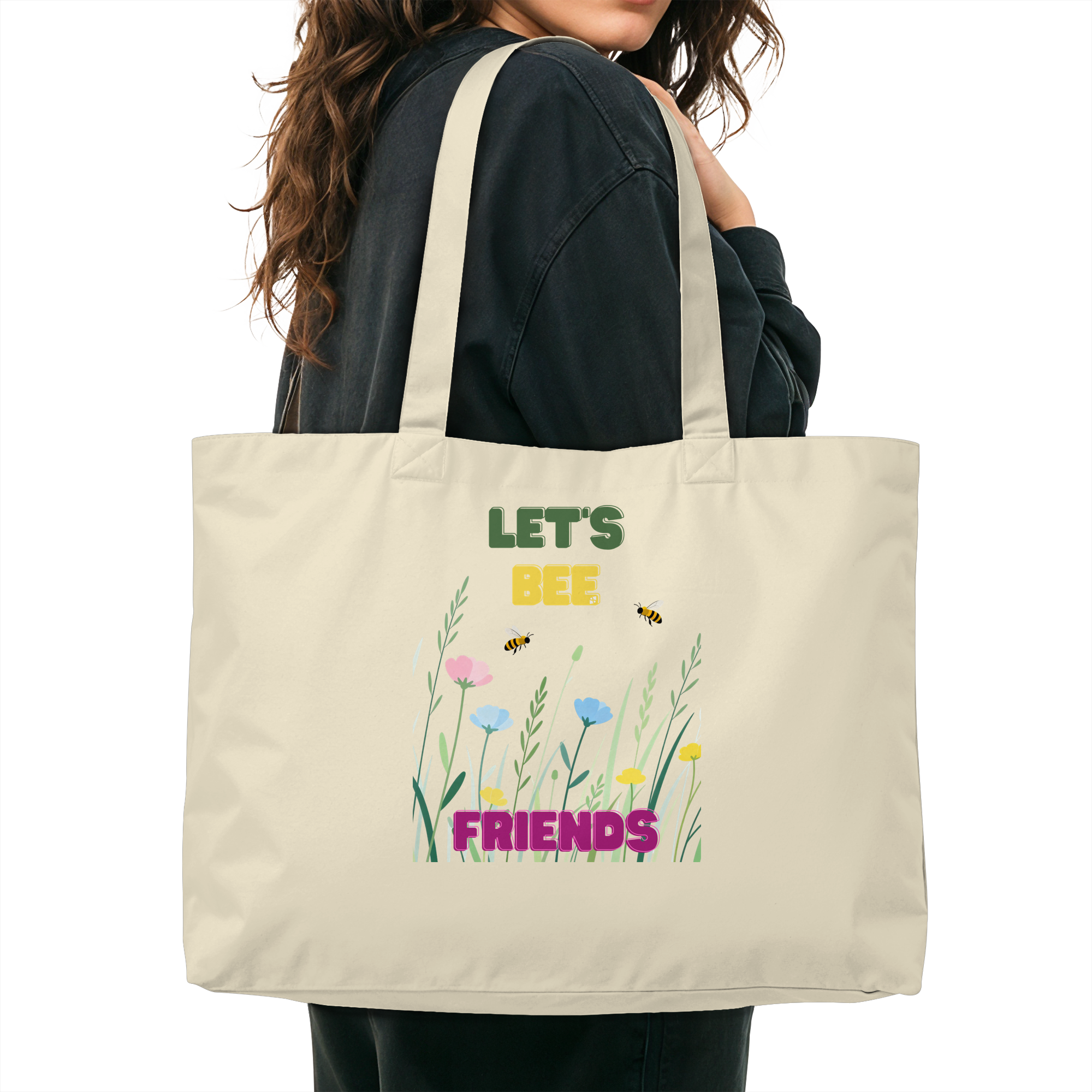 Let's BEE Friends - Organic Shopping-Bag