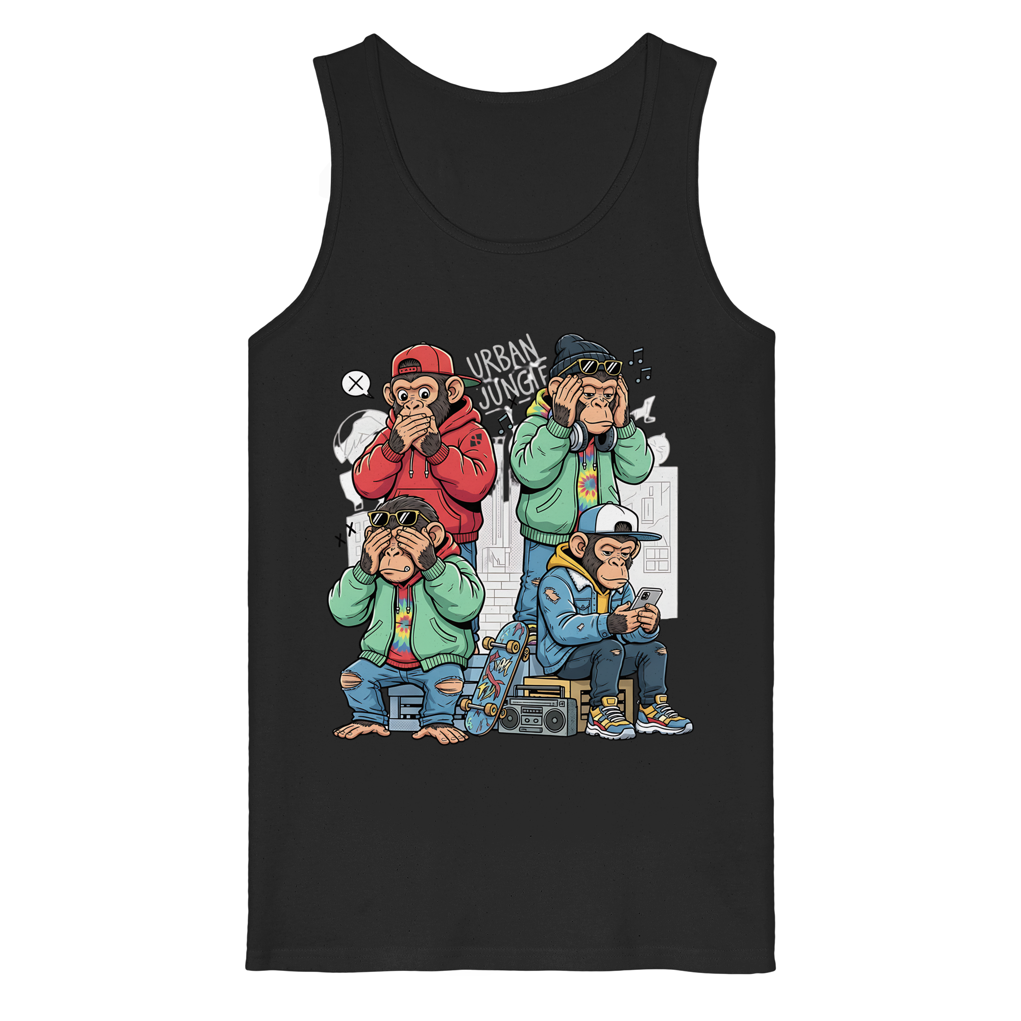 Die vier Stadtaffen - Organic Tank Top