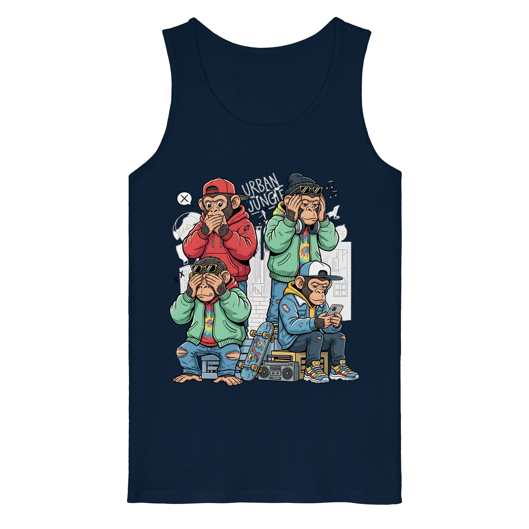 Die vier Stadtaffen - Organic Tank Top