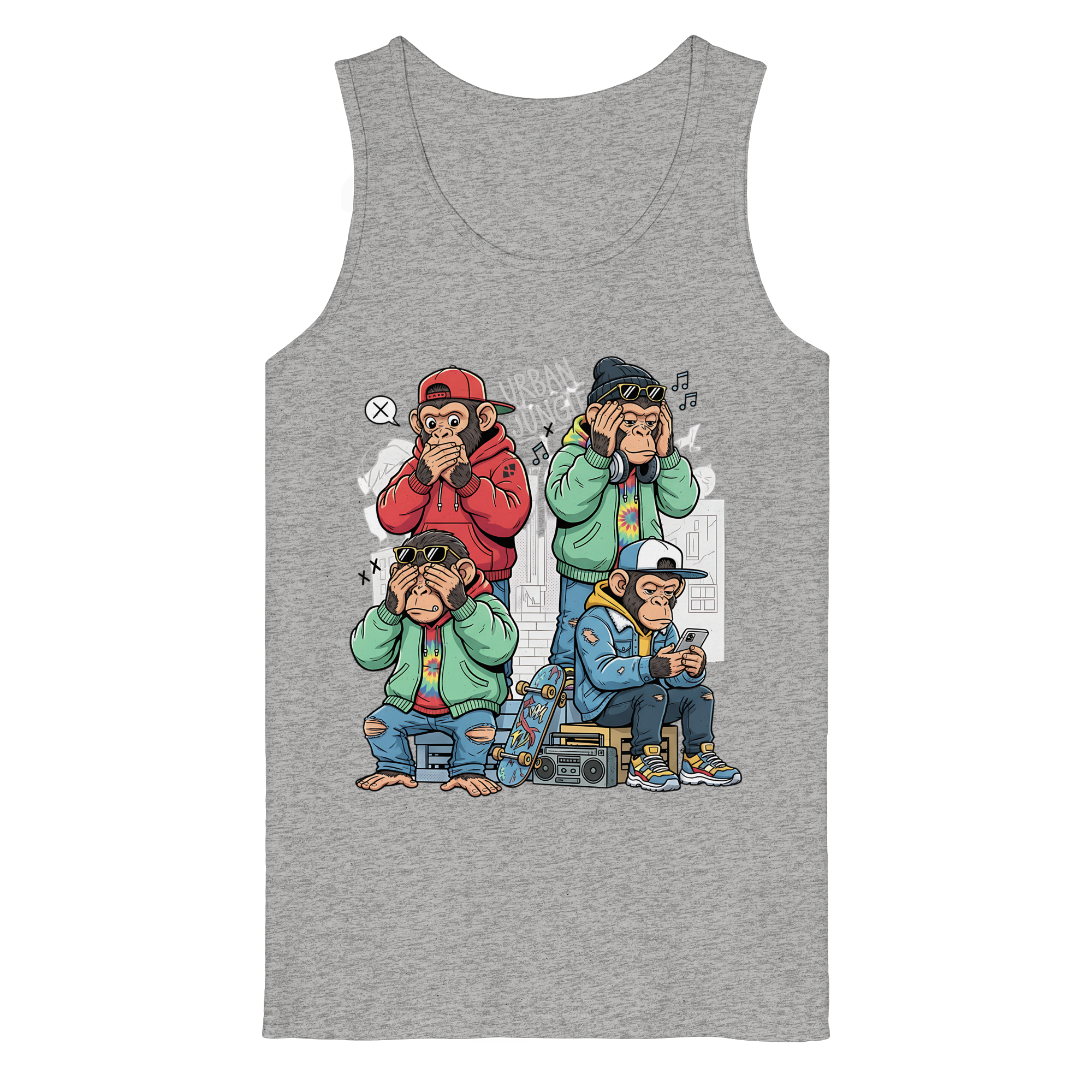 Die vier Stadtaffen - Organic Tank Top