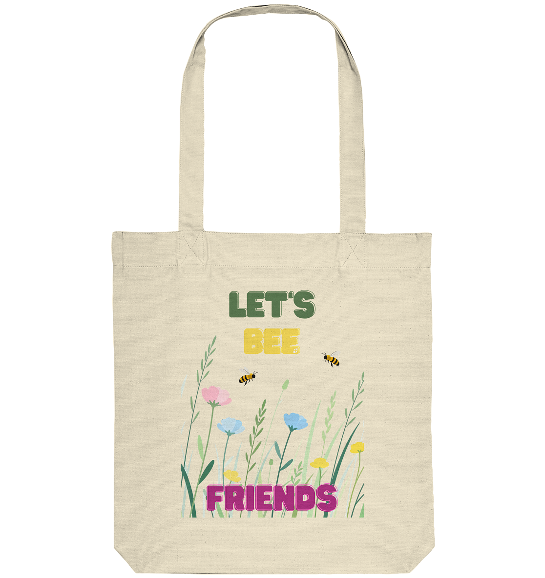 Let's BEE Friends - Organic Tote-Bag