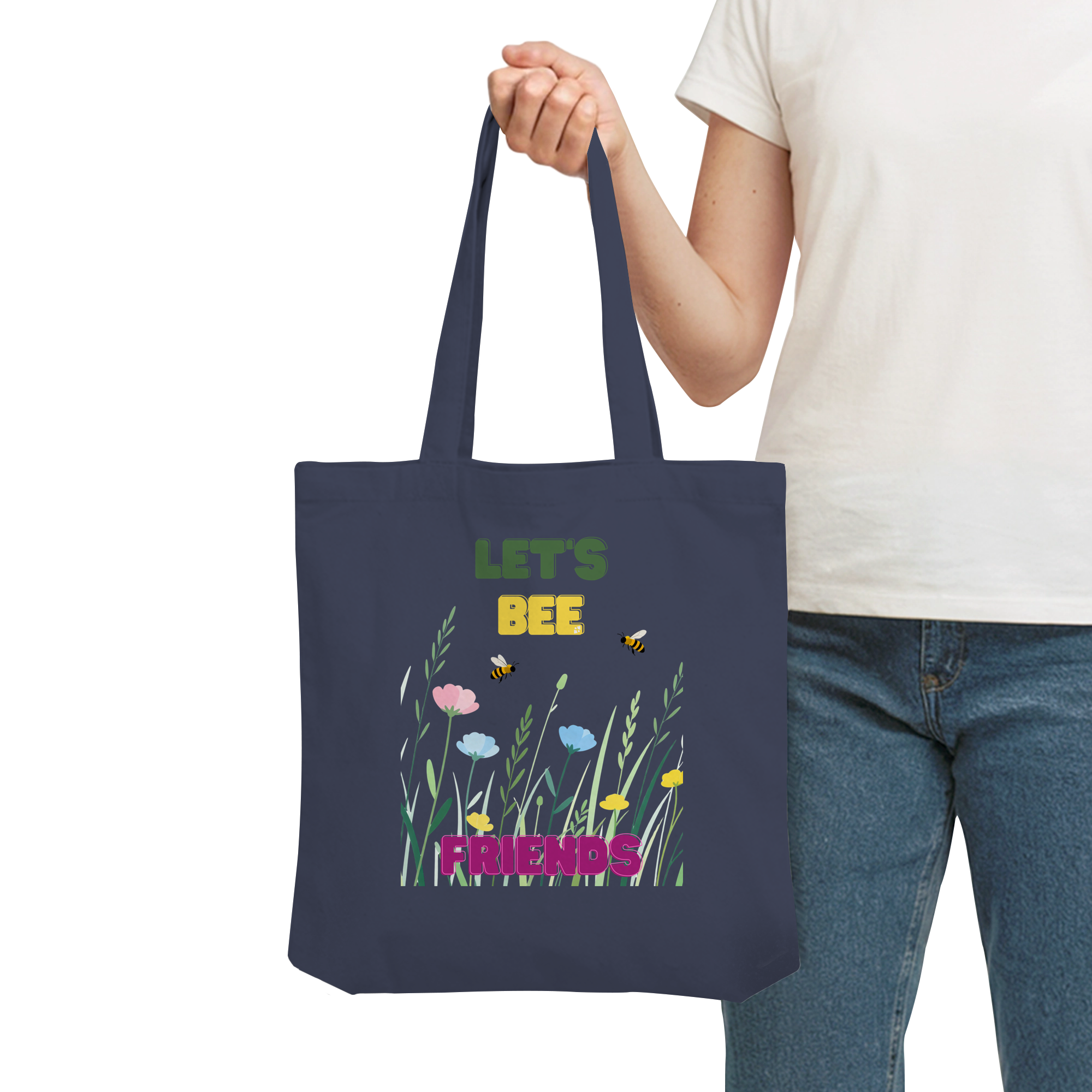 Let's BEE Friends - Organic Tote-Bag