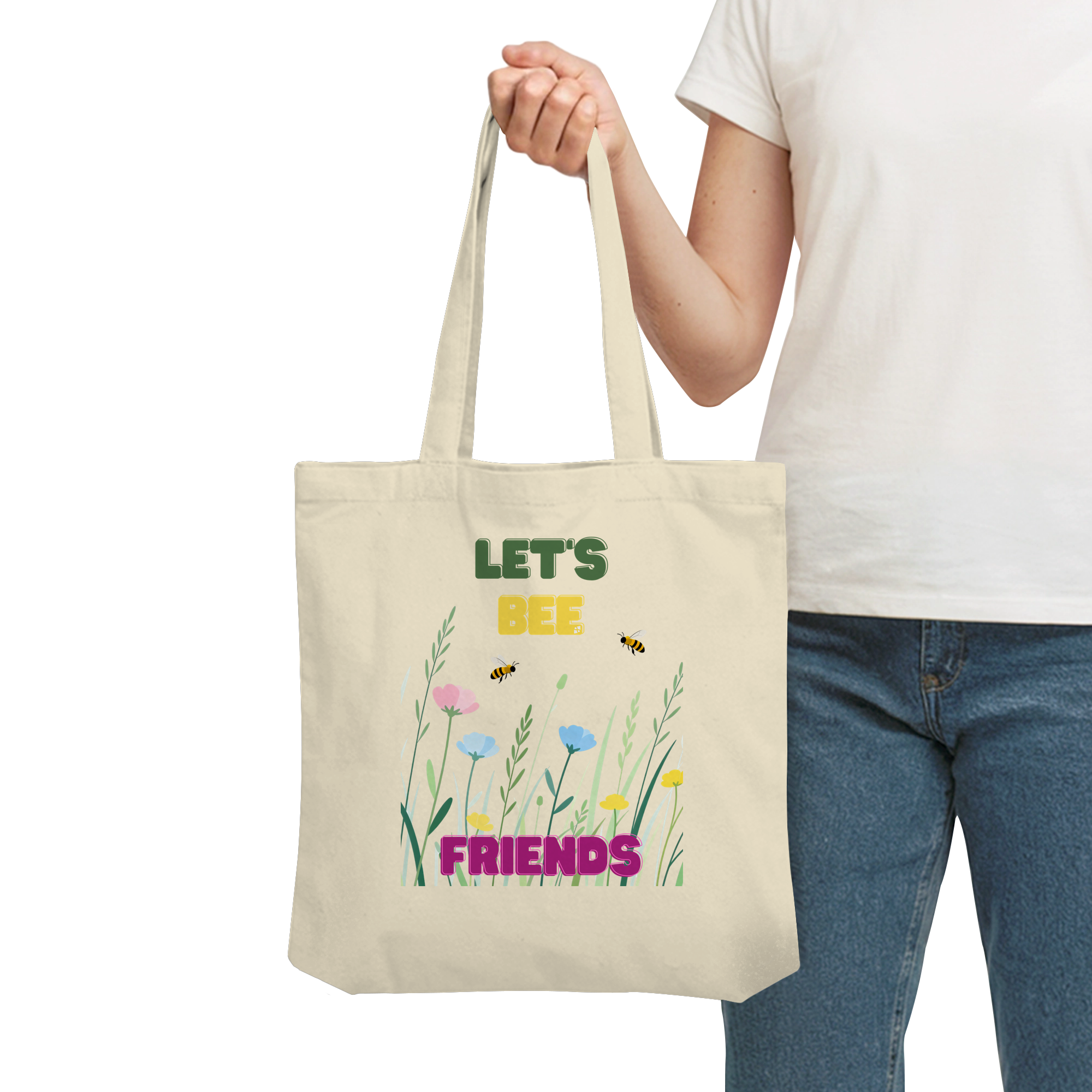 Let's BEE Friends - Organic Tote-Bag