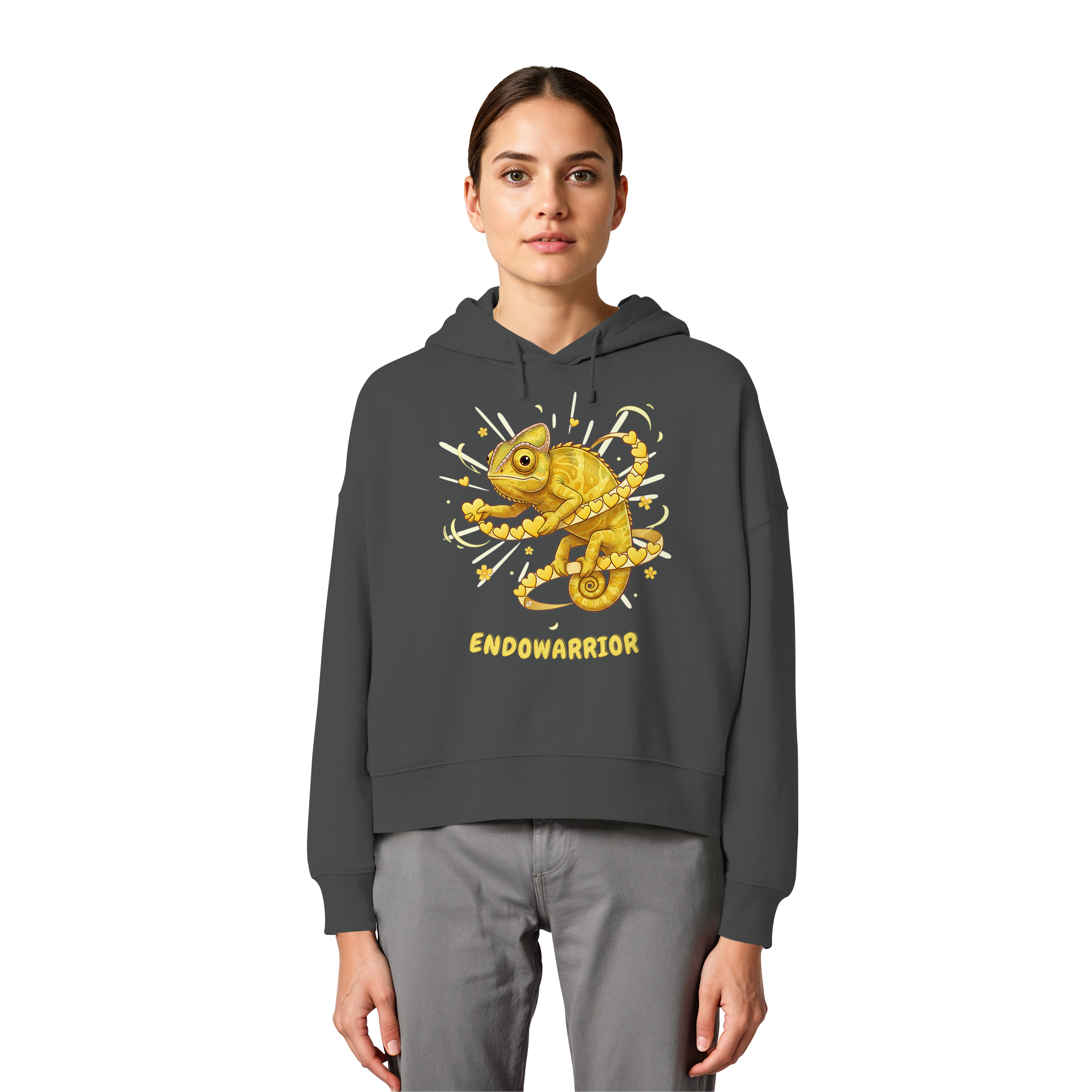 Endowarrior - Womens Organic Boxcut Hoodie