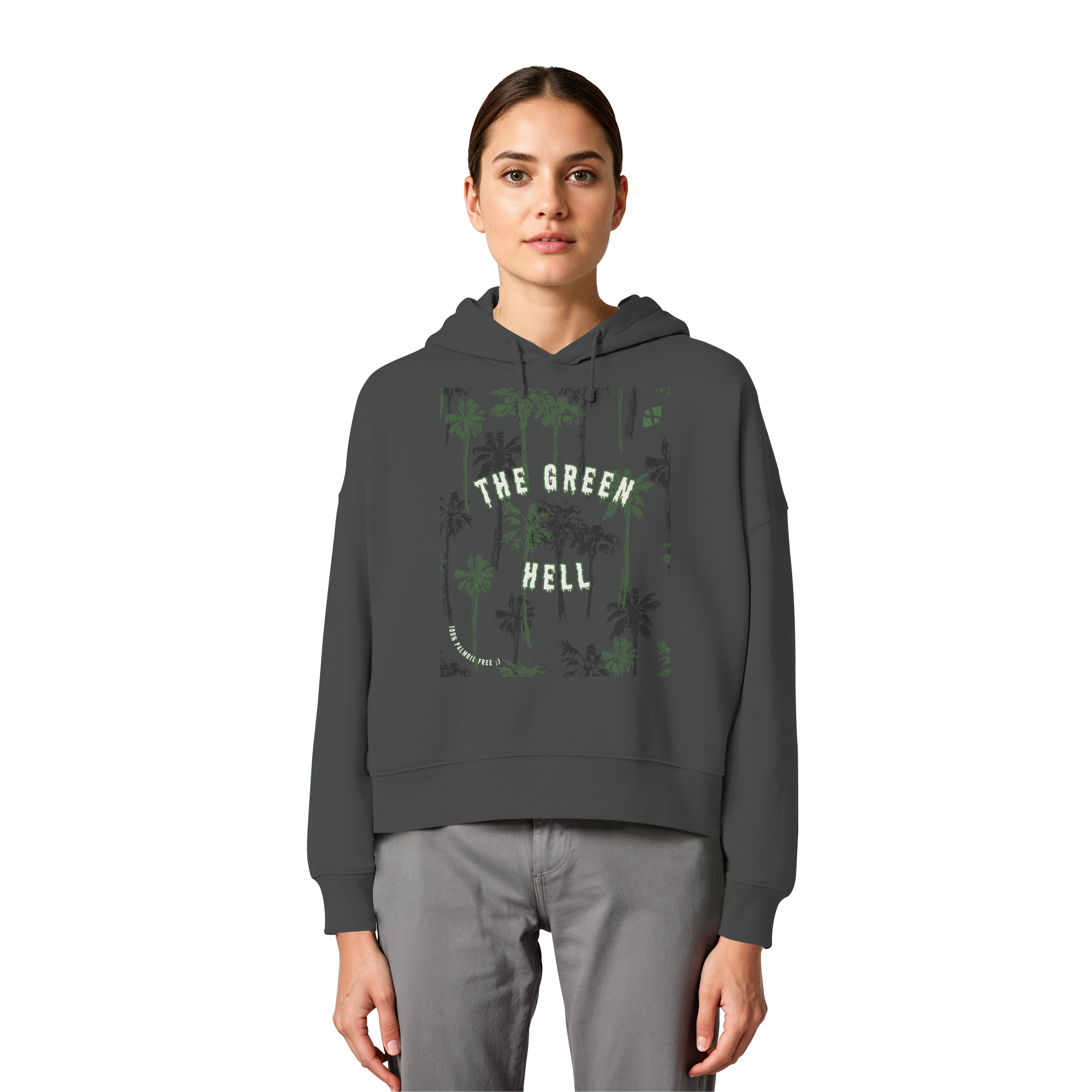 The Green Hell - Womens Organic Boxcut Hoodie