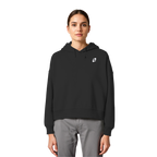 Tannenhäher mit Zirbelnuss + Emblem Stick - Womens Organic Boxcut Hoodie