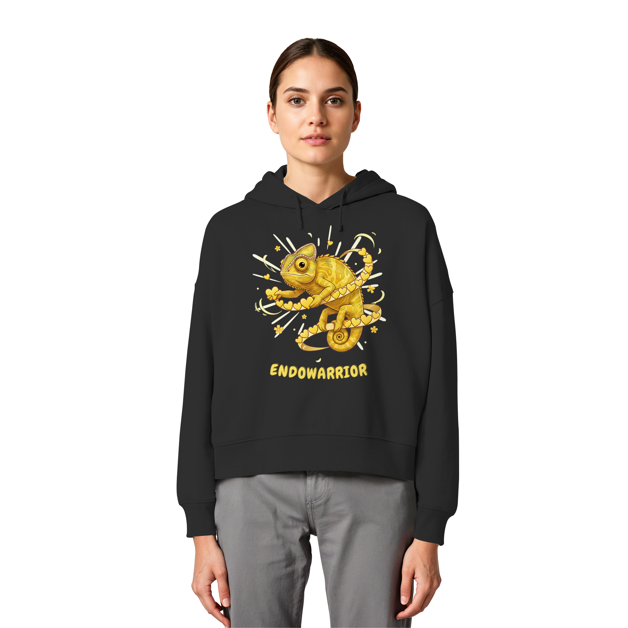Endowarrior - Womens Organic Boxcut Hoodie