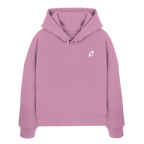 WTF - "Wear The Fair" Print mit besticktem Emblem - Womens Organic Boxcut Hoodie