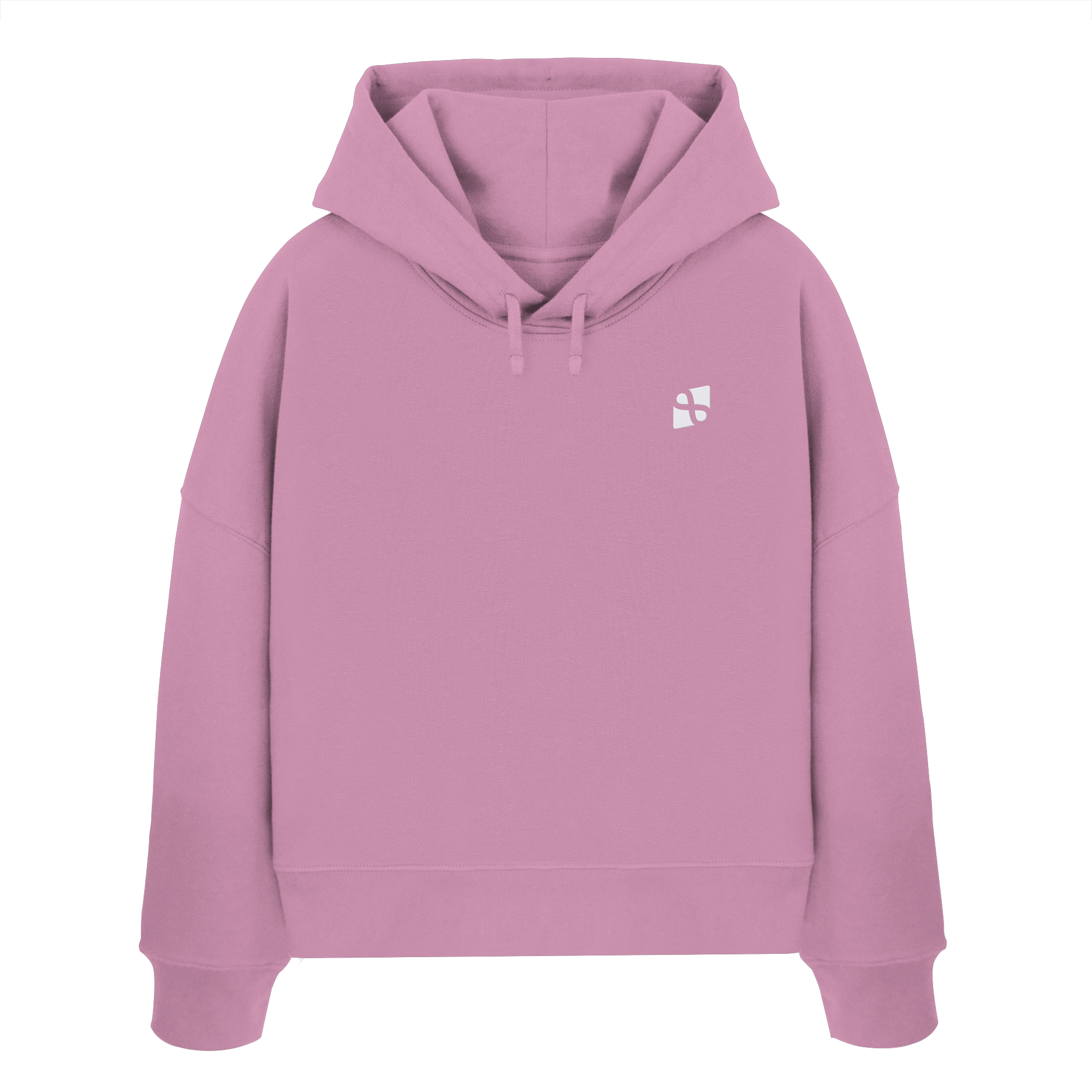 WTF - "Wear The Fair" Print mit besticktem Emblem - Womens Organic Boxcut Hoodie