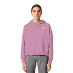 WTF - "Wear The Fair" Print mit besticktem Emblem - Womens Organic Boxcut Hoodie