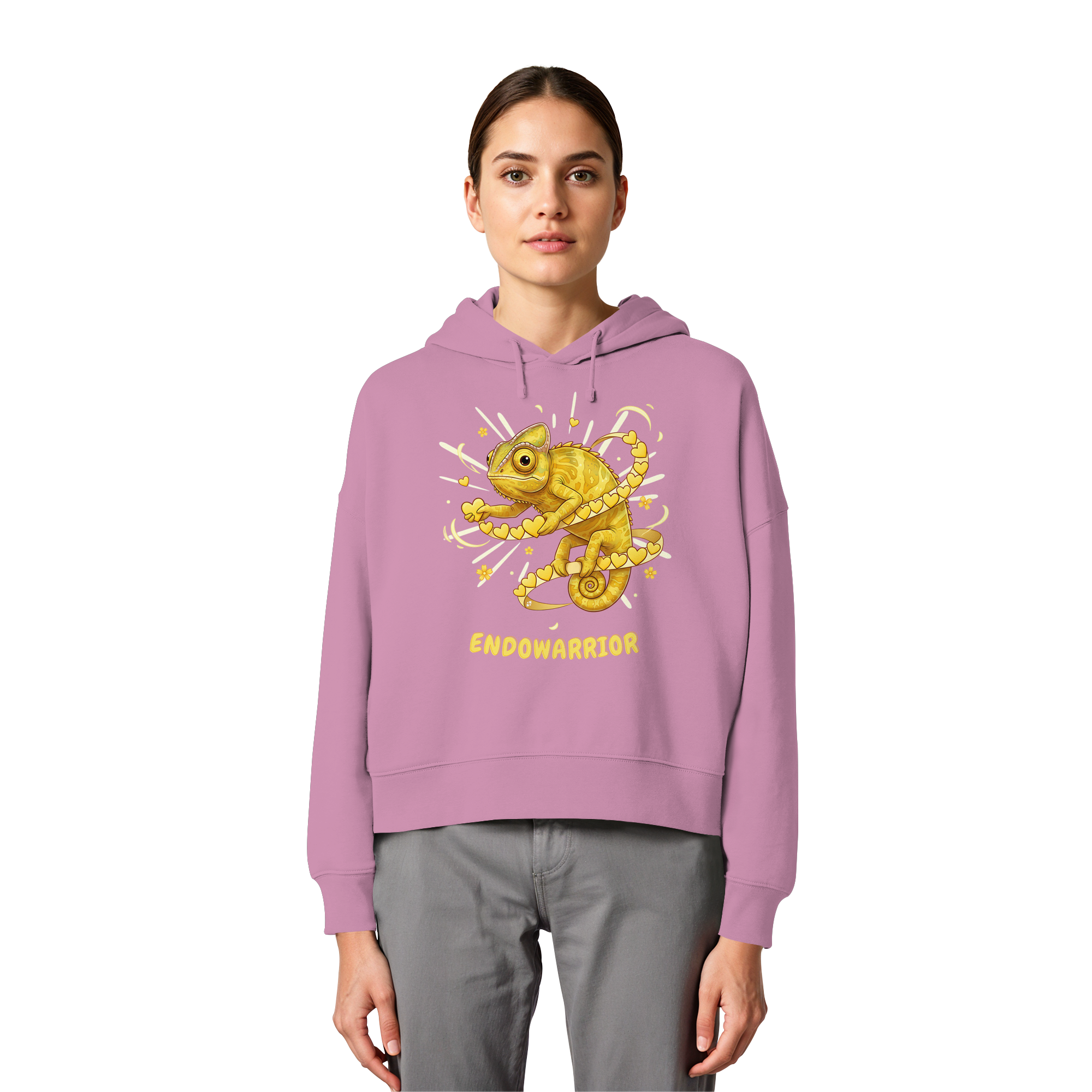 Endowarrior - Womens Organic Boxcut Hoodie