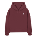 WTF - "Wear The Fair" Print mit besticktem Emblem - Womens Organic Boxcut Hoodie