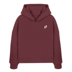 WTF - "Wear The Fair" Print mit besticktem Emblem - Womens Organic Boxcut Hoodie
