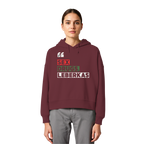SDL- "SEX DRUGS & LEBERKAS" - Womens Organic Boxcut Hoodie