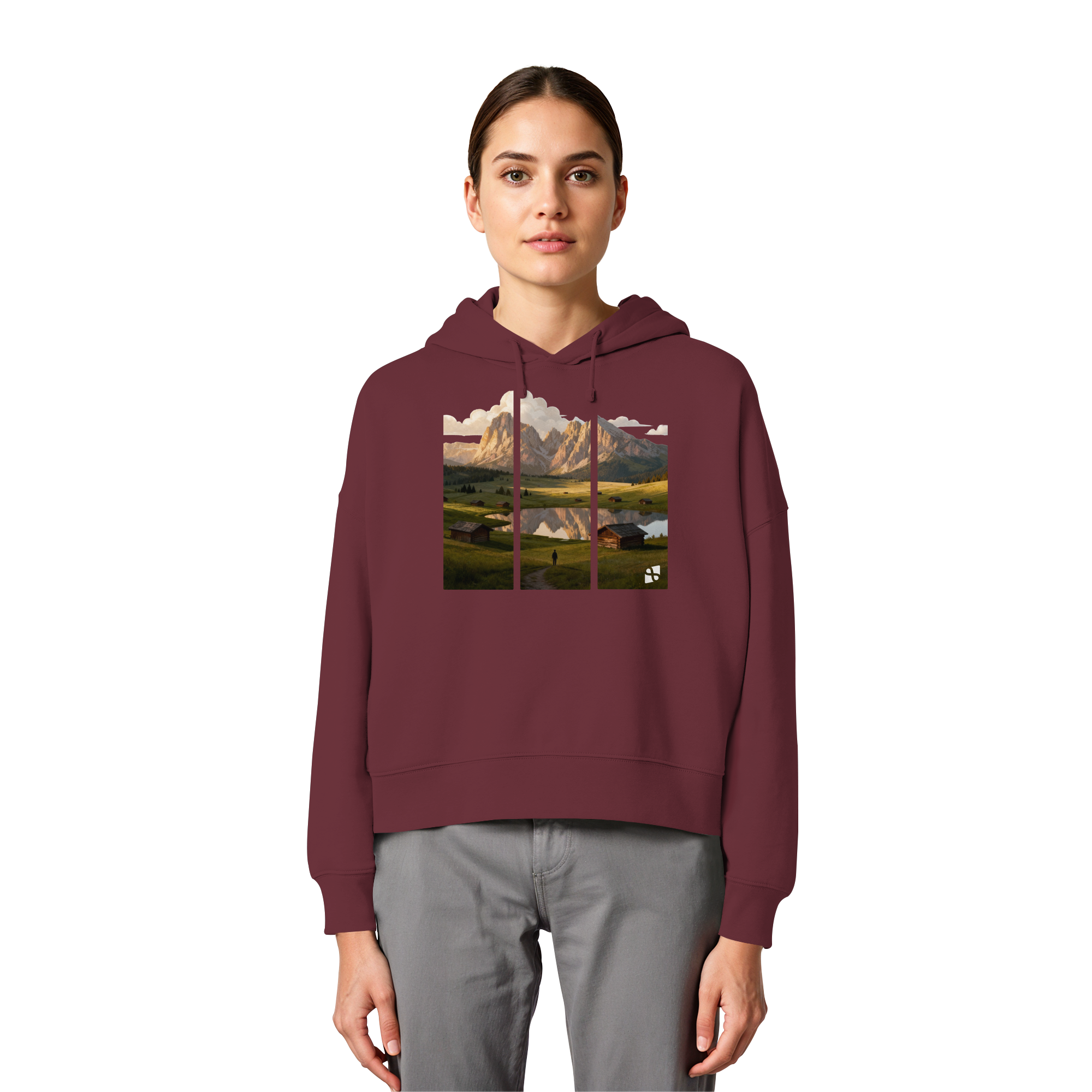 Mountainview - Womens Organic Boxcut Hoodie