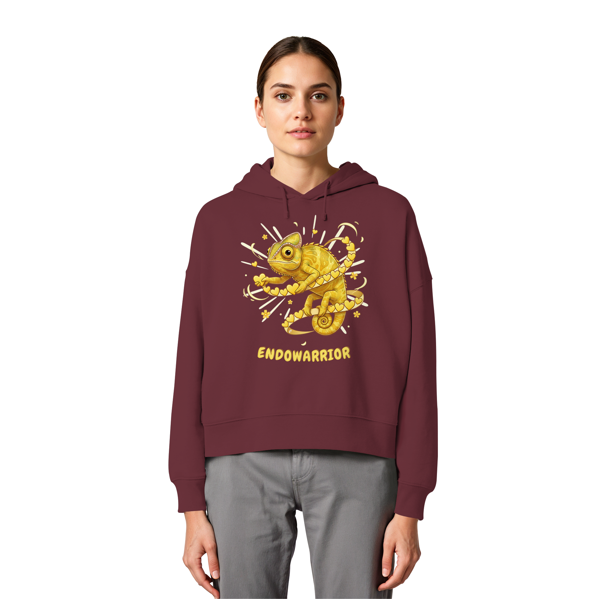 Endowarrior - Womens Organic Boxcut Hoodie