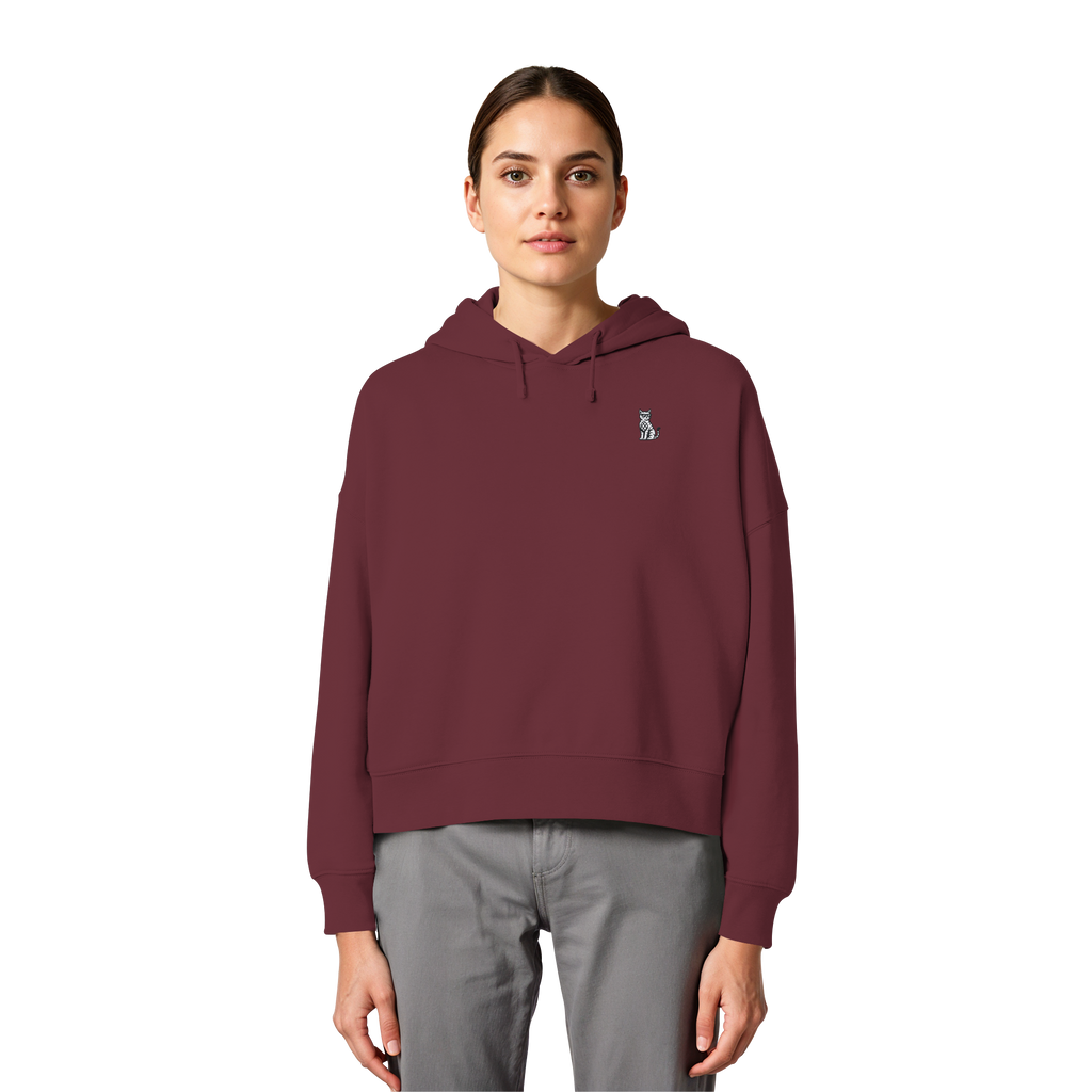 CoolCat - Womens Organic Boxcut Hoodie