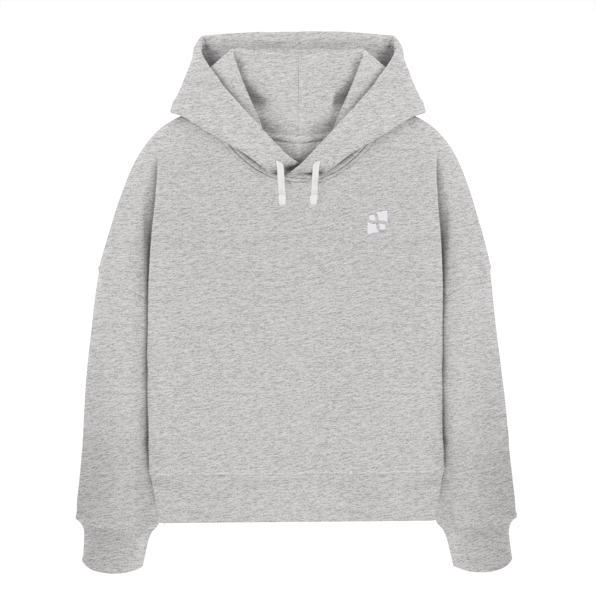 WTF - "Wear The Fair" Print mit besticktem Emblem - Womens Organic Boxcut Hoodie