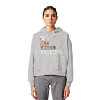 SDL- "SEX DRUGS & LEBERKAS" - Womens Organic Boxcut Hoodie