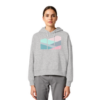 Pastell Mountain - Womens Organic Boxcut Hoodie