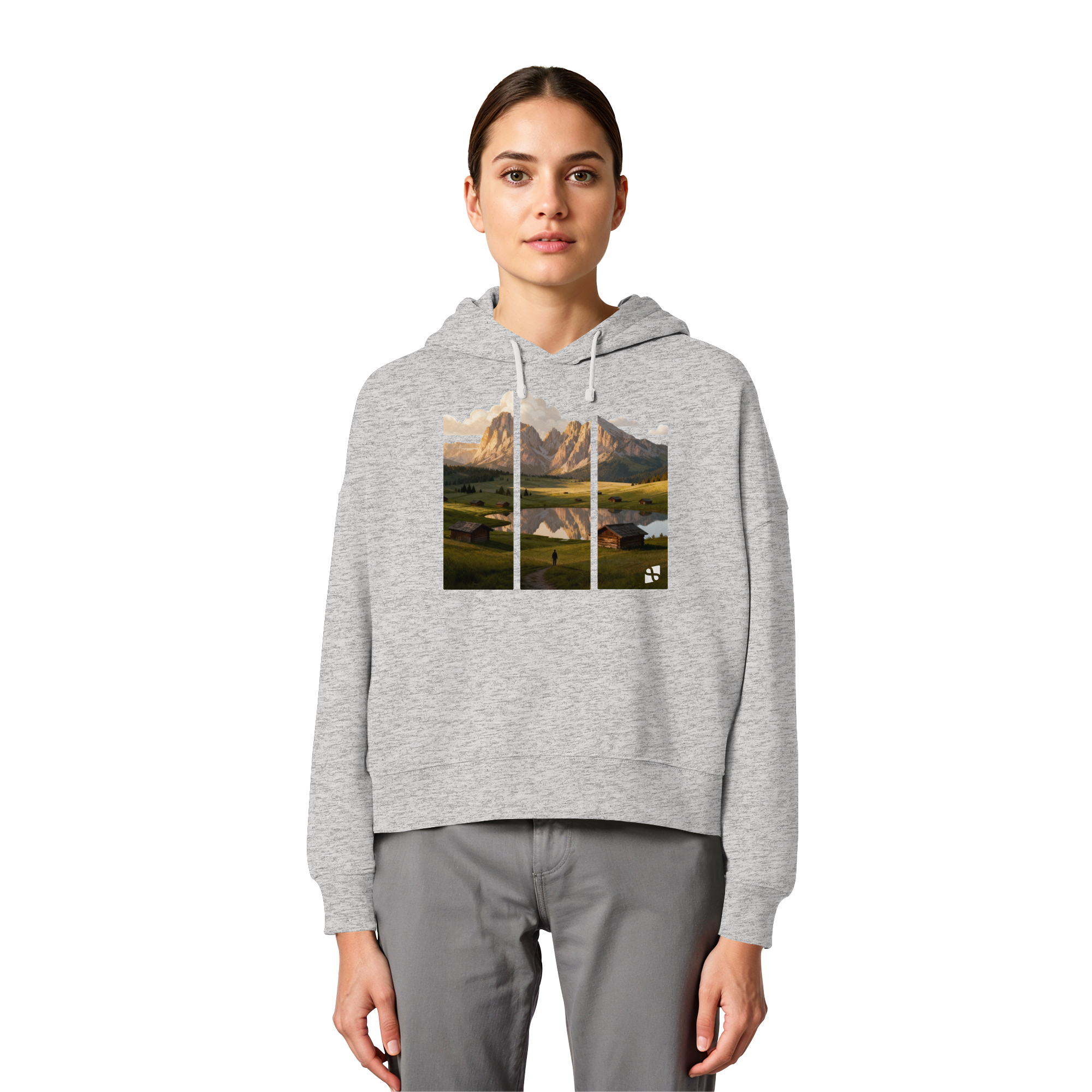 Mountainview - Womens Organic Boxcut Hoodie