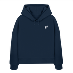 WTF - "Wear The Fair" Print mit besticktem Emblem - Womens Organic Boxcut Hoodie