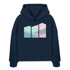 Pastell Mountain - Womens Organic Boxcut Hoodie