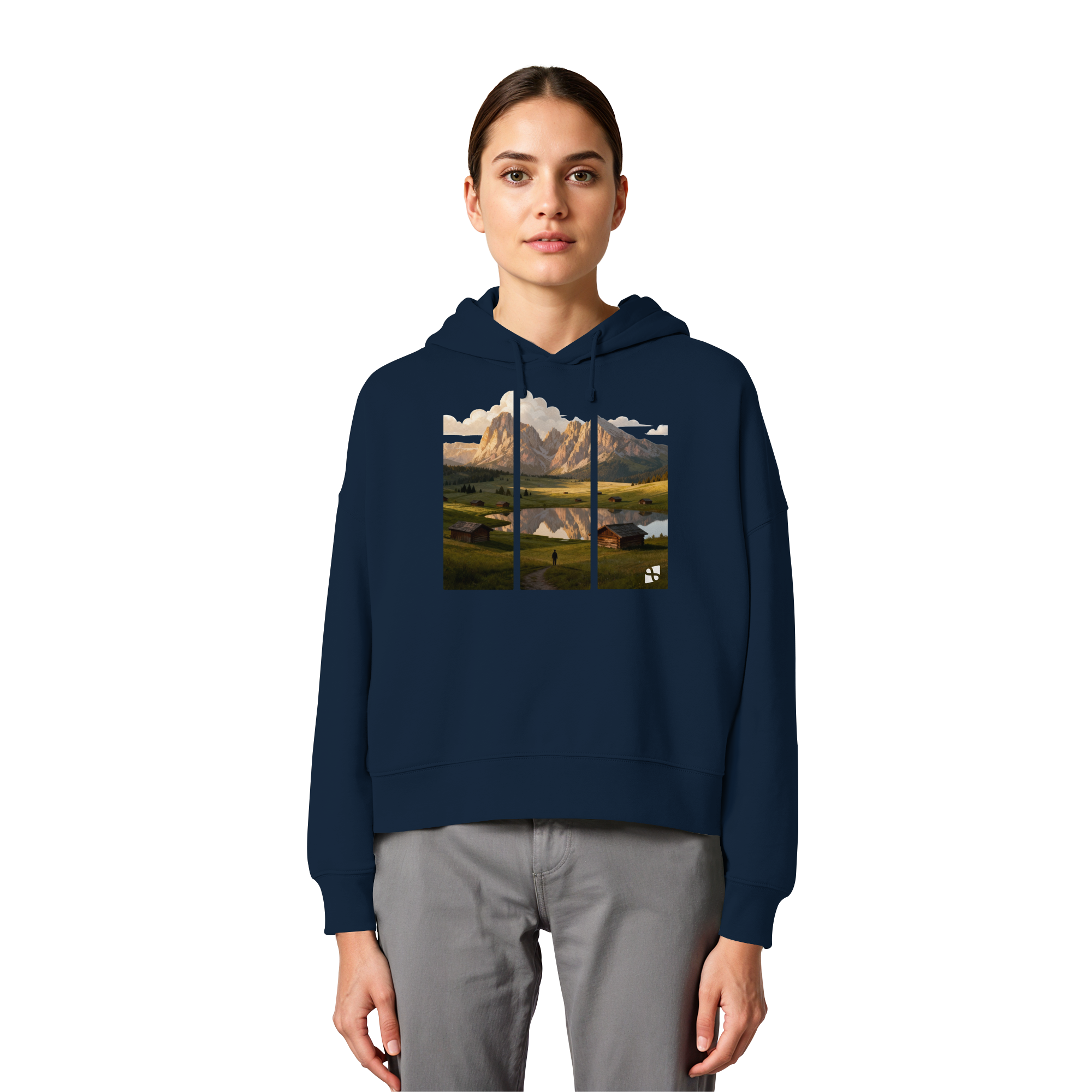 Mountainview - Womens Organic Boxcut Hoodie