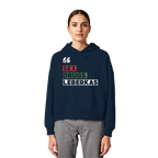 SDL- "SEX DRUGS & LEBERKAS" - Womens Organic Boxcut Hoodie