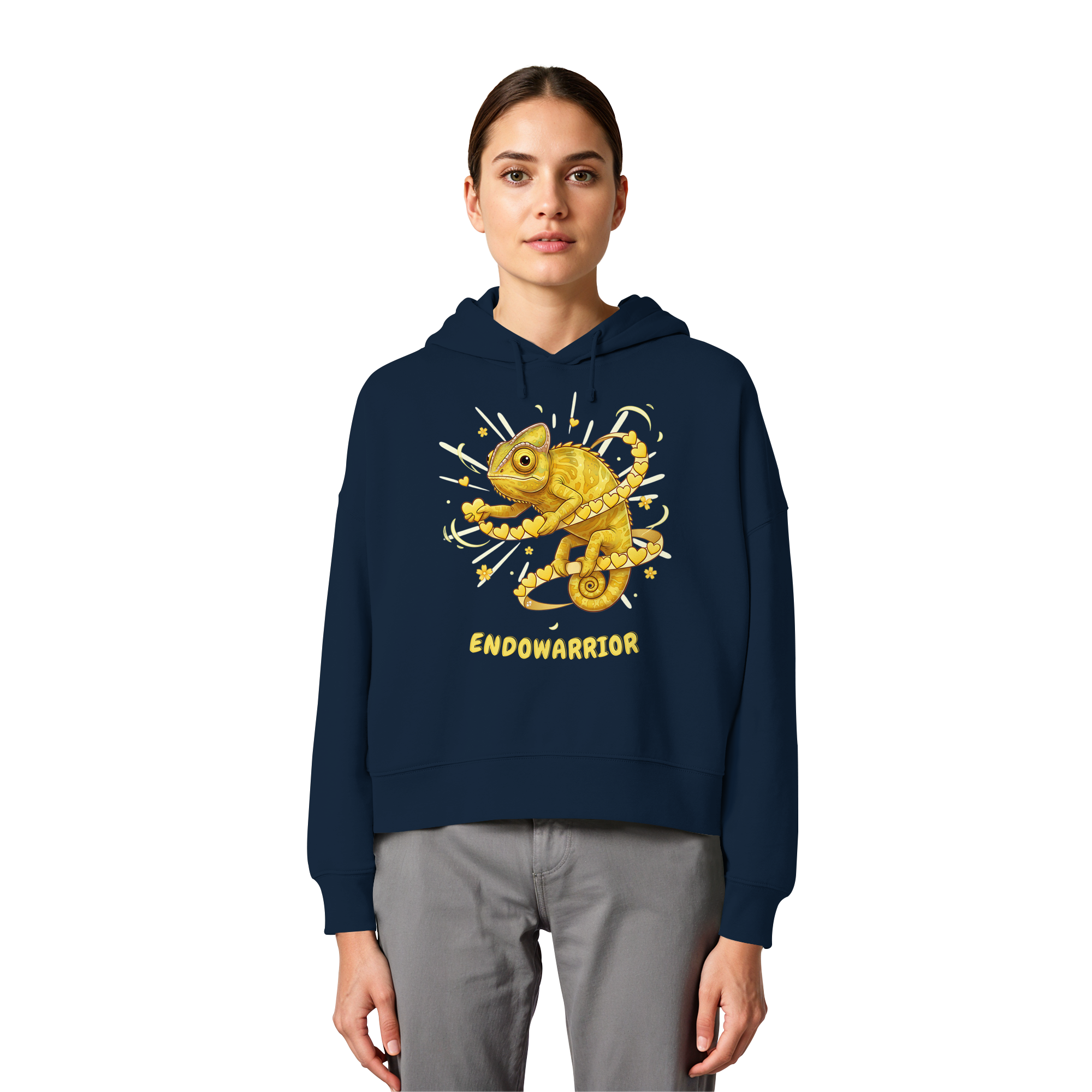 Endowarrior - Womens Organic Boxcut Hoodie