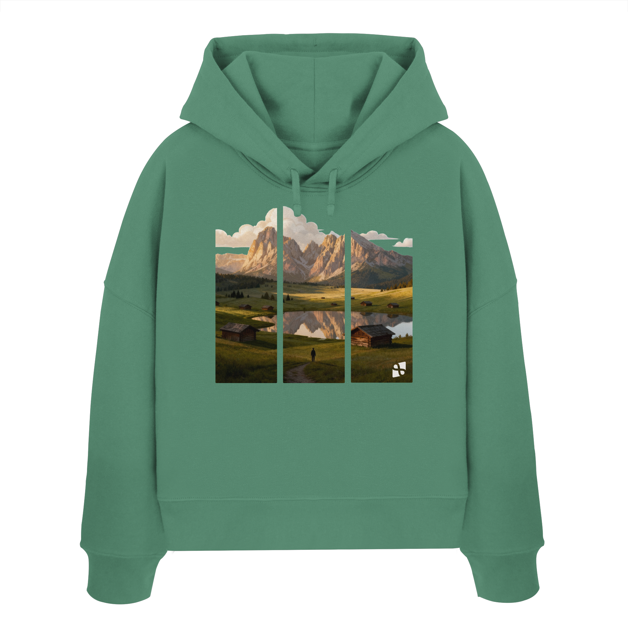 Mountainview - Womens Organic Boxcut Hoodie