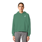 WTF - "Wear The Fair" Print mit besticktem Emblem - Womens Organic Boxcut Hoodie