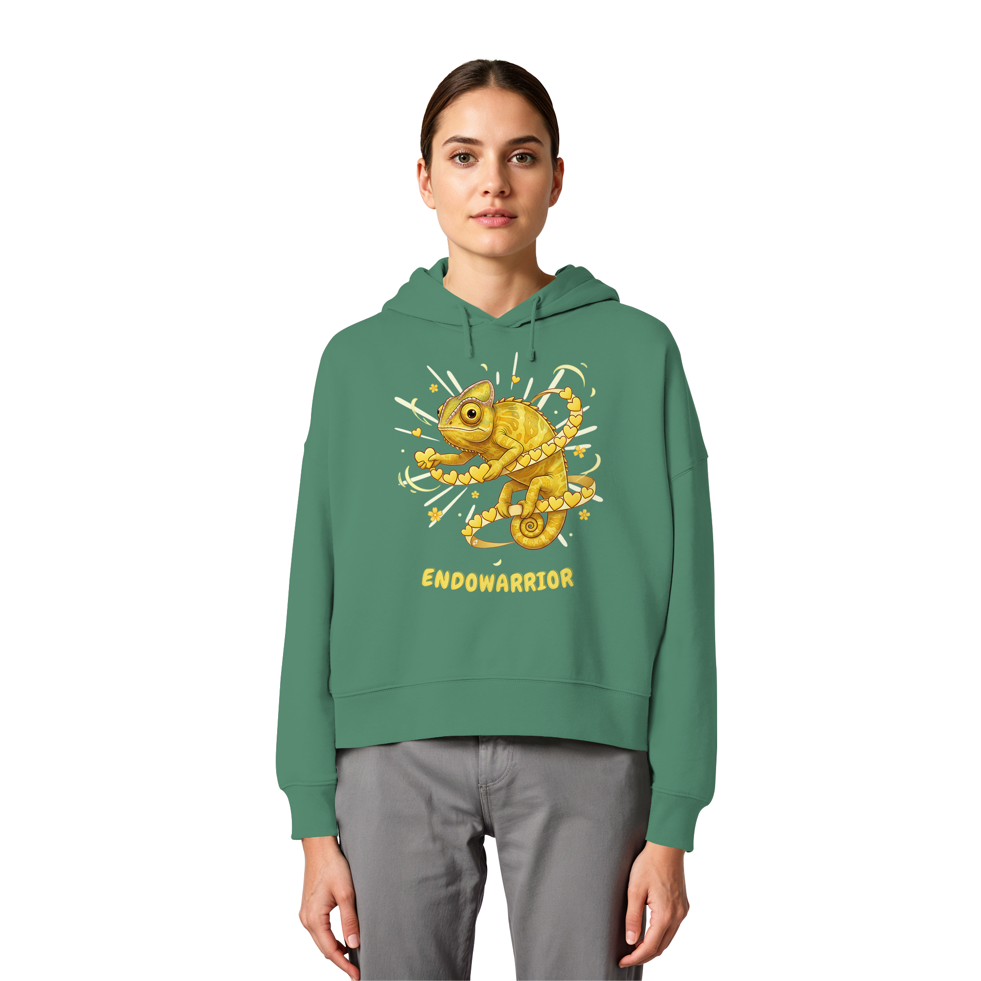 Endowarrior - Womens Organic Boxcut Hoodie